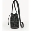 Deux Mains Mini Essential Bucket Bag In Black