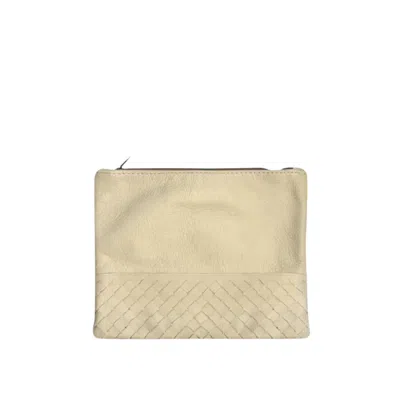 Deux Mains Women's Neutrals Large Pouch Bone