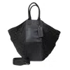 Deux Mains Women's Woven Leather All Day Tote Black