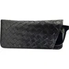 Deux Mains Woven Sunglass Case In Black