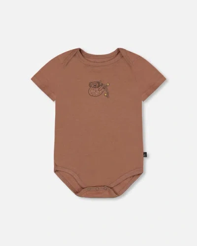 Deux Par Deux Baby Boy's Organic Cotton Bodysuit Brown