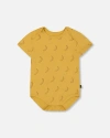Deux Par Deux Baby Boy's Organic Cotton Bodysuit Printed Yellow Bananas In Yellow Bananas