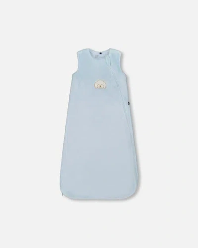 Deux Par Deux Baby Boy Plush Sleep Sack In Blue