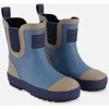 Deux Par Deux Baby Boy's Short Rain Boots Blue In Blue