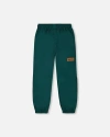 Deux Par Deux Baby Boy's Splash Pants Forest Green In Forest Green