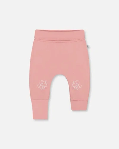 Deux Par Deux Baby Girl's Organic Cotton Evolutive Pant Soft Pink