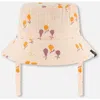 Deux Par Deux Baby Girl's Printed Muslin Bucket Hat Peach With Pears In Peach With Pears Print