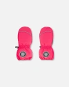 Deux Par Deux Baby Girl's Solid Mittens Fuschia Pink In Beetroot Purple