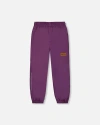 Deux Par Deux Baby Girl's Splash Pants Purple In Purple