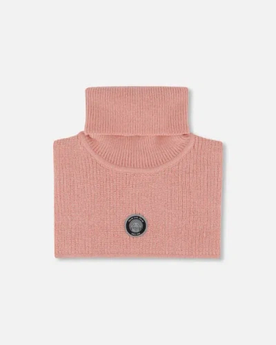 Deux Par Deux Baby Turtleneck Neckwarmer In Brown