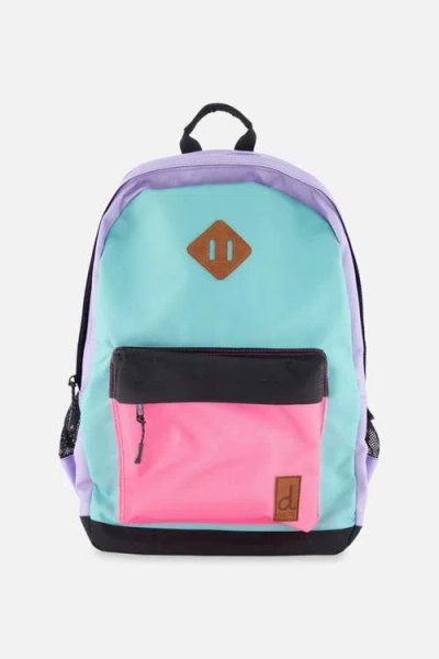 Deux Par Deux Kids'  Back To Cool Lightweight Spacious Backpack In Multi