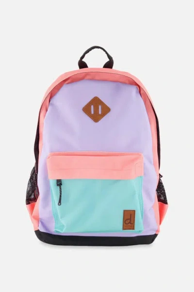 Deux Par Deux Kids'  Back To Cool Lightweight Spacious Backpack In Multi