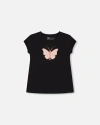 Deux Par Deux In Black And Pink Butterfly