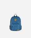 Deux Par Deux Boy's Backpack Blue Camping Print In Blue Camping Print