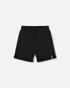 Deux Par Deux Kids'  Boy's French Terry Short Black
