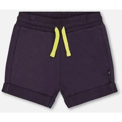 Deux Par Deux Kids'  Boy's French Terry Short Dark Gray