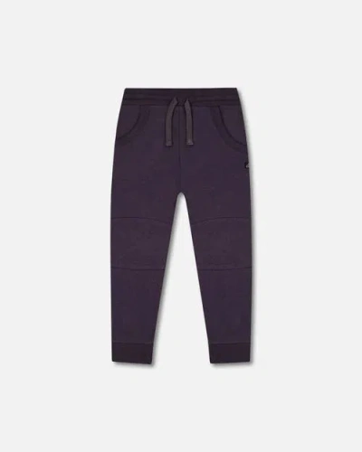 Deux Par Deux Boys' Jogger Sweatpants - Little Kid In Dark Gray
