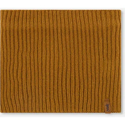 Deux Par Deux Kids'  Boy Mid-season Knit Neck Warmer In Brown