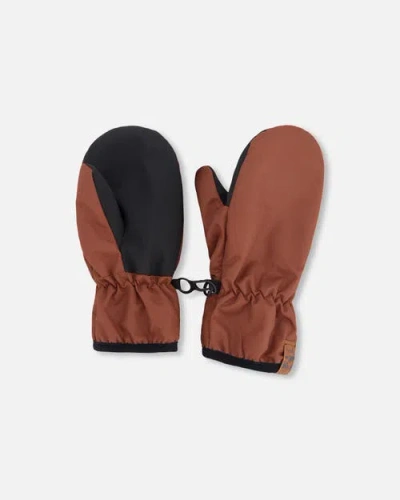 Deux Par Deux Kids'  Boy Mid-season Mittens In Multi