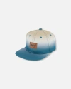 Deux Par Deux Boy's Printed Cap Bluish Gray And Beige In Bluish Gray And Beige