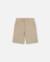 Deux Par Deux Boys' Slant Pocket Bermuda Shorts - Little Kid, Big Kid In Light Taupe