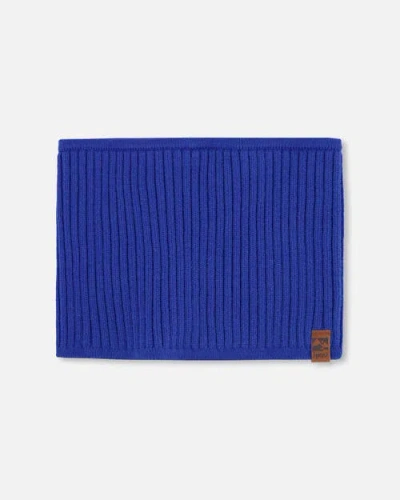 Deux Par Deux Kids'  Boy Soft Ribbed Knit Neck Tube In Black