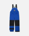 Deux Par Deux Boy Solid Play Overall Snow Bib In Blue