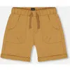 Deux Par Deux Boys' Stretch Twill Short - Little Kid, Big Kid In Tan