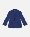DEUX PAR DEUX DEUX PAR DEUX BOY'S TWO BUTTON BLAZER NAVY BLUE