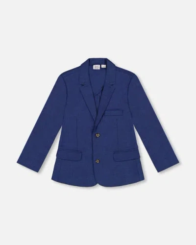 DEUX PAR DEUX DEUX PAR DEUX BOY'S TWO BUTTON BLAZER NAVY BLUE