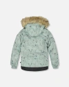 Deux Par Deux Boy Two-piece Discover Snowsuit In Gray