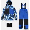 Deux Par Deux Kids'  Boy Two-piece Play Snowsuit In Blue