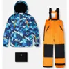 Deux Par Deux Boy Two-piece Play Snowsuit In Blue