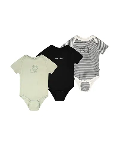 Deux Par Deux Boys' 3 Pack Evolutive Organic Cotton Jersey Onesies - Baby In Multi