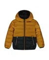 Deux Par Deux Boys' Colorblock Quilted Mid-season Jacket - Baby