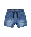Deux Par Deux Boys' Denim Short - Baby In Dark Denim Blue
