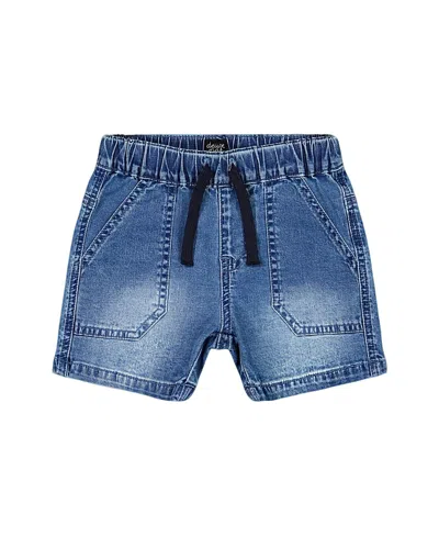 Deux Par Deux Boys' Denim Short - Little Kid, Big Kid In Dark Denim Blue