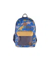 Deux Par Deux Dinosaur Durable Spacious Organized Backpack In Multi