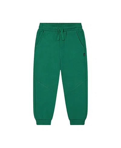 Deux Par Deux Kids'  Boys' Fleece Elastic Waistband Side Pocket Sweatpants - Baby In Green