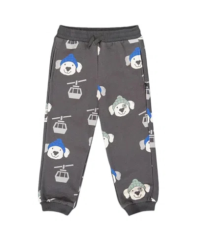 Deux Par Deux Boys' Fleece Sweatpants - Baby In Gray