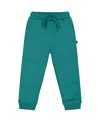 Deux Par Deux Boys' Fleece Sweatpants With Articulated Knees - Baby In Green