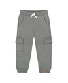 Deux Par Deux Fleece Sweatpants With Cargo Pockets In Gray