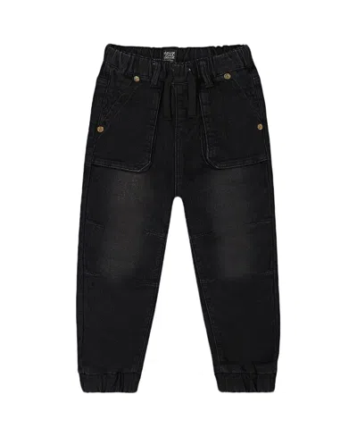 Deux Par Deux Boys' French Terry Denim Jogger Pant - Little Kid