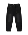 Deux Par Deux Boys' French Terry Denim Jogger Pant Jeans - Baby