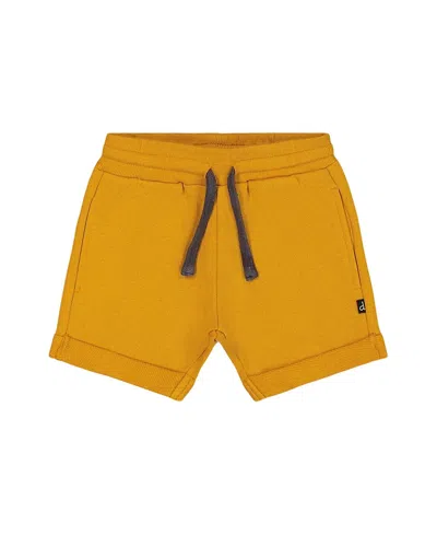 Deux Par Deux Boys' French Terry Short - Baby In Vibrant Orange
