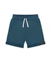 Deux Par Deux Boy's French Terry Short Teal