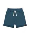 Deux Par Deux Boy's French Terry Short Teal