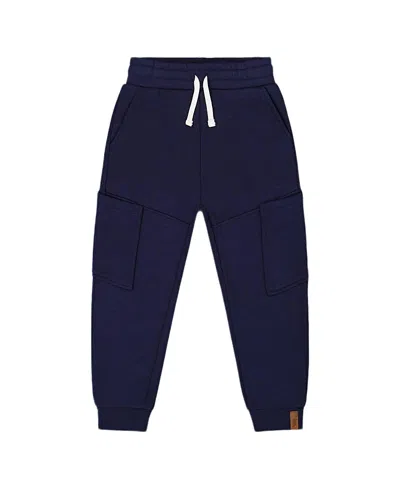 DEUX PAR DEUX DEUX PAR DEUX BOYS' FRENCH TERRY SWEATPANTS WITH SIDE POCKETS - LITTLE KID