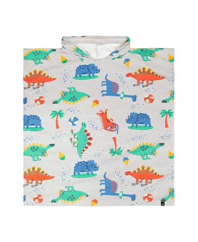 Deux Par Deux Boys' Hooded Dinosaur Beach Towel - Big Kid In Multi