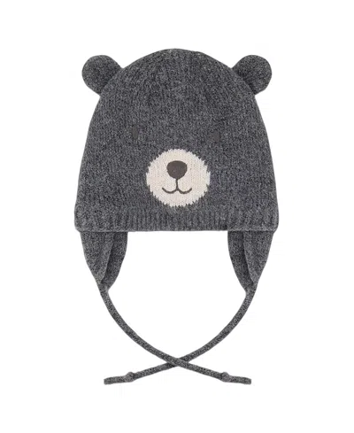 Deux Par Deux Boys' Lined Knit Hat - Baby In Gray